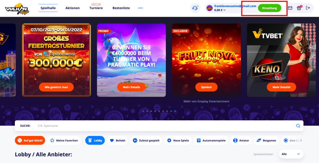 Vulkan vegas casino auszahlung - sicher und schnell! einzahlungen